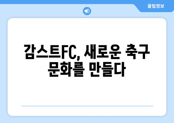 감스트FC, 그 뜨거운 열정을 만나다 | 감스트, 축구, 팬, 커뮤니티, 스트리머