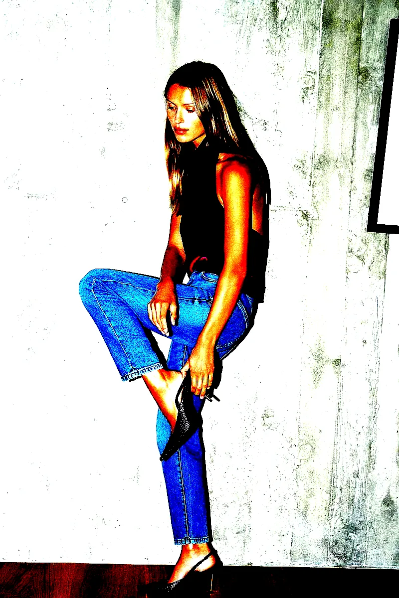 자라 테크니컬 엠보 슬링백 하이힐 슈즈 2251/710/700 BROWN 이미지 2