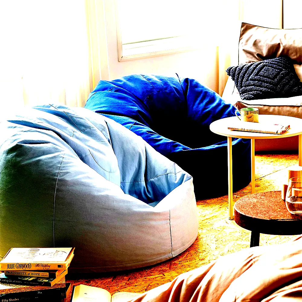 폴리몰리 904C 코튼 1인용 빈백 소파 순면 수유 의자, 클래식 오렌지 (메시속커버) 이미지 5