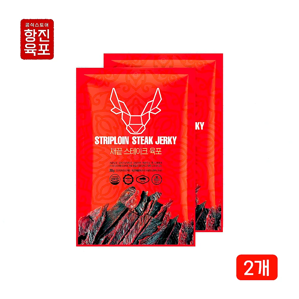 항진육포 채끝 스테이크 프리미엄 육포 200g, 2개 이미지 1