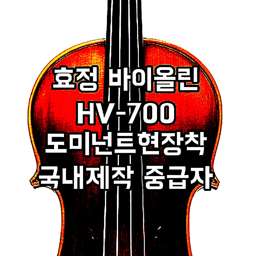 효정 바이올린 HV-700 도미넌트현장착 국내제작 중급자 고급형 HV700 이미지 3